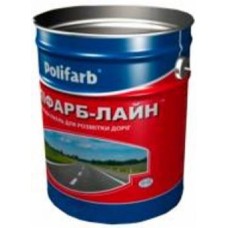 Краска Polifarb ПОЛИФАРБ-ЛАЙН для разметки дорог черная мат 30 кг