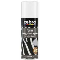 Грунт быстросохнущий ZEBRA профессиональный 11 белый мат 400 мл