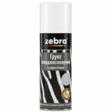 Грунт быстросохнущий ZEBRA профессиональный 87 красно-коричневый мат 400 мл