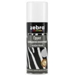 Грунт быстросохнущий ZEBRA профессиональный 90 черный мат 400 мл