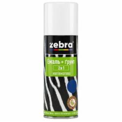 Эмаль-грунт ZEBRA 2 в 1 55 желтый полумат 400 мл