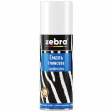 Эмаль аэрозольная ZEBRA профессиональная RAL 6018 светло-зеленый глянец 400 мл