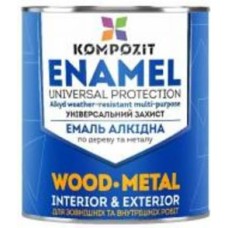 Эмаль алкидная Kompozit ПФ-115 RAL 7046 серый мат 0,25 кг