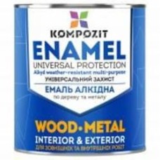 Эмаль алкидная Kompozit ПФ-115 RAL 7046 серая мат 2,8 кг