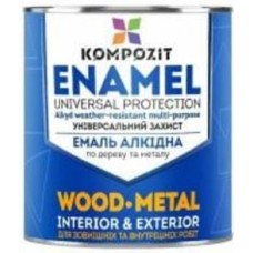 Эмаль алкидная Kompozit ПФ-115 Шоколадный RAL 8017 мат 0,25 кг