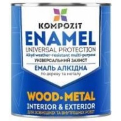 Эмаль алкидная Kompozit ПФ-115 Шоколадный RAL 8017 мат 0,25 кг