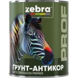 Грунт-антикор ZEBRA Prof 017P Серый мат 2,5 кг