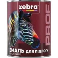 Эмаль ZEBRA PROF для пола красно-коричневый глянец 2,5 кг
