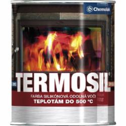 Краска Chemolak термостойкая 2 в 1 TERMOSIL K2010 серебристый 0911 напівглянець 0,75 л