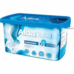 Краска виниловая Chemolak Albapura superb white для стен шовковистий мат снежно-белая 8 кг