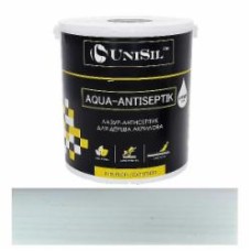 Лазурь-антисептик UniSil для дерева Aqua Antiseptik белый шелковистый глянец 2,5 л