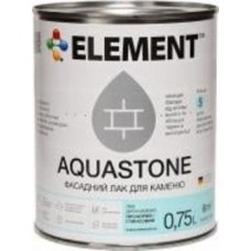 Лак фасадный для камня Aquastone Element глянец прозрачный 0,75 л