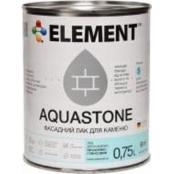 Лак фасадный для камня Aquastone Element глянец прозрачный 0,75 л