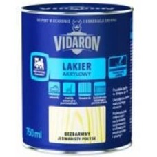 Лак акриловый для древесины Lakier Akrylowy Vidaron шелковистый глянец бесцветный 0,75 л