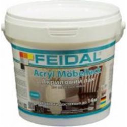 Лак мебельный Acryl Mobellack Feidal глянец 1 л прозрачный