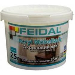 Лак мебельный Acryl Mobellack Feidal глянец 2.5 л прозрачный Лак мебельный Acryl Mobellack Feidal глянец 2.5 л прозрачный