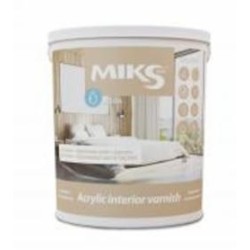 Лак Acrylic interior varnish MIKS Color глянец 2,5 л прозрачный