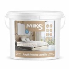 Лак интерьерный акриловый MIKS Color полумат 10 л бесцветный