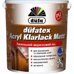 Лак панельний Dufatex Acryl Klarlack Matt Dufa полумат прозрачный 10 л Лак панельний Dufatex Acryl Klarlack Matt Dufa полумат прозрачный 10 л