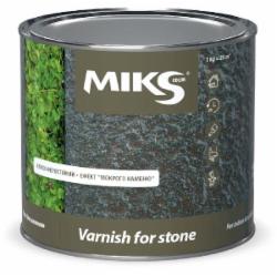 Лак для каменю MIKS Color мокрый эффект прозрачный 1,6 кг Лак для каменю MIKS Color мокрый эффект прозрачный 1,6 кг