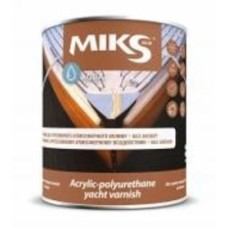 Лак акриловый яхтовый MIKS Color шелковистый мат прозрачный 2,5 л