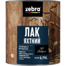 Лак Яхтный серия Акварель ZEBRA глянец прозрачный 0,75 л Лак Яхтный серия Акварель ZEBRA глянец прозрачный 0,75 л
