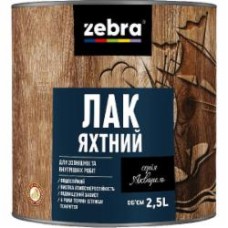Лак Яхтный серия Акварель ZEBRA глянец прозрачный 2,5 л