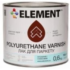Лак паркетный Element глянец прозрачный 0,6 кг