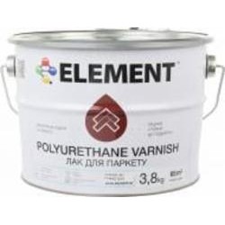 Лак для паркета Element глянец прозрачный 3,8 кг