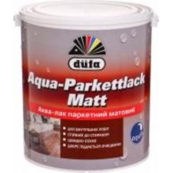 Лак паркетный Aqua-Parkettlack Dufa полумат прозрачный 2,5 л