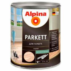Лак Parkettlack Seidenmatt Alpina шелковистый мат 0.75 л Лак Parkettlack Seidenmatt Alpina шелковистый мат 0.75 л