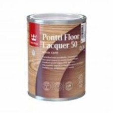 Лак Pontti Floor Laquer 50, база EP TIKKURILA напівглянець бесцветный 0,9 л 0,934 кг