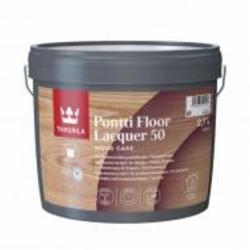 Лак Pontti Floor Lacquer 50, база EP TIKKURILA напівглянець бесцветный 2,7 л 2,937 кг