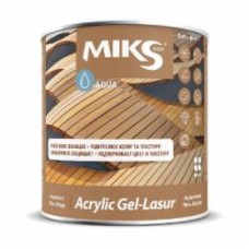 Лазурь MIKS Color акриловая орех полумат 0,8 л
