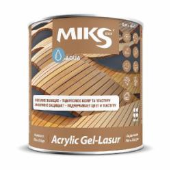 Лазурь MIKS Color акриловая орех полумат 0,8 л
