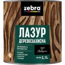 Лазурь ZEBRA Деревозащитная серия Акварель Палисандр глянец 2,1 л