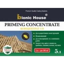 Биозащита Bionic House для стропильных систем концентрат 1:9 зеленый не создает пленку 5 л