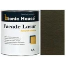 Лазурь-антисептик Bionic House Facade Lasur Масляная для деревянных фасадов Антрацит полумат 2,8 л 2,5 кг