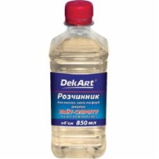 Растворитель для эмалей, лаков и красок DekArt 0.85 л