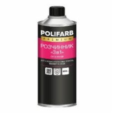 Растворитель для эмалей 3 в 1 Polifarb 0,4 л