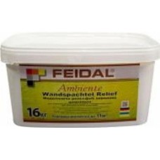 Моделирующая декоративная шпатлевка Feidal Ambiente Wandspachtel Relief 16 кг белый