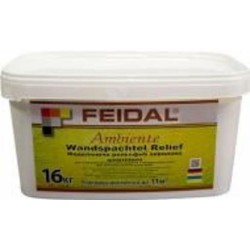 Моделирующая декоративная шпатлевка Feidal Ambiente Wandspachtel Relief 16 кг белый