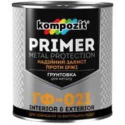 Грунтовка Kompozit ГФ-021 светло-серый мат 0,9 кг
