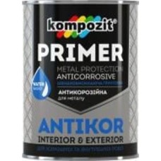 Грунтовка Kompozit антикоррозионная Antikor светло-серый мат 1 кг