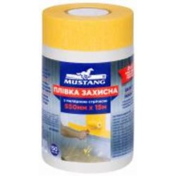 Пленка защитная с малярной лентой Mustang Masking Roller 550 мм x 15 м