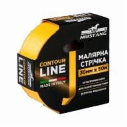 Стрічка малярна Mustang CONTOUR LINE желтая 36 мм x 50 м