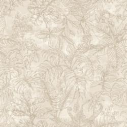 Обои виниловые горячего тиснения Decoprint leaf beige EP1051 0,53x10,05 м