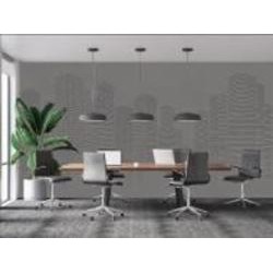 Настенное покрытие (панно) неокрашенное DIMENSE Decor 1,53x2,8м 4,28 m2 Растущий город правая сторона DP-0300