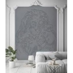 Настенное покрытие (панно) неокрашенное DIMENSE Decor 3,06x2,8м 8,57 m2 Счастливы вместе DP-0305/2