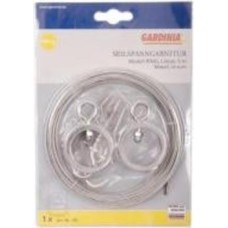 Карниз струнний Gardinia Кольцо одинарный укомплектованный 500 см хром